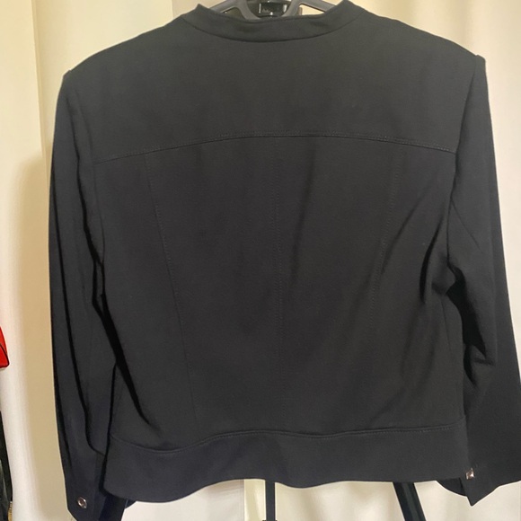 White House Black Market Double-Breasted Black Blazer - Picture 4 of 5